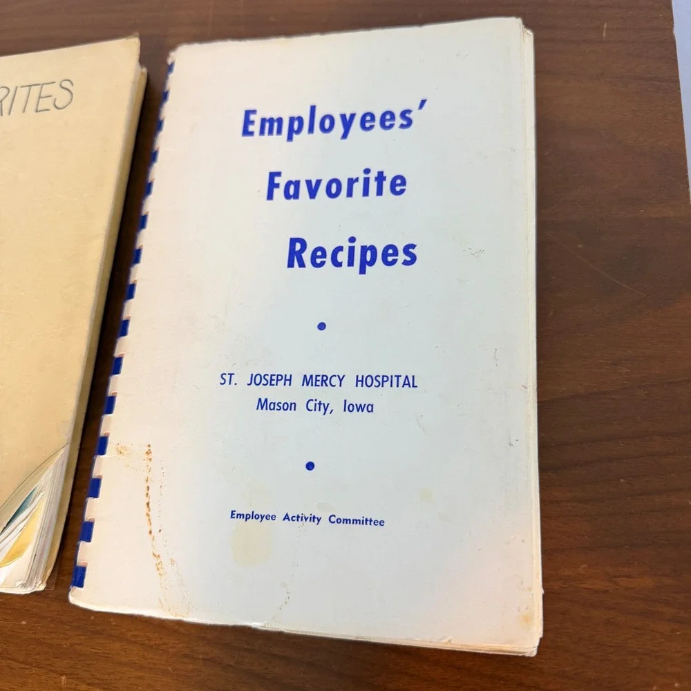 Vintage Iowa Amish Church Cookbook Lot 3 Amish Lutheran Spiral Bound Recipes